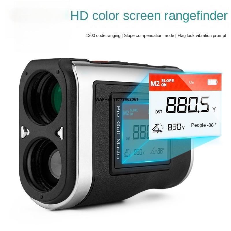 Golf Rangefinder - PGM HD 1300 Kodlu Teleskop, Ekranlı,