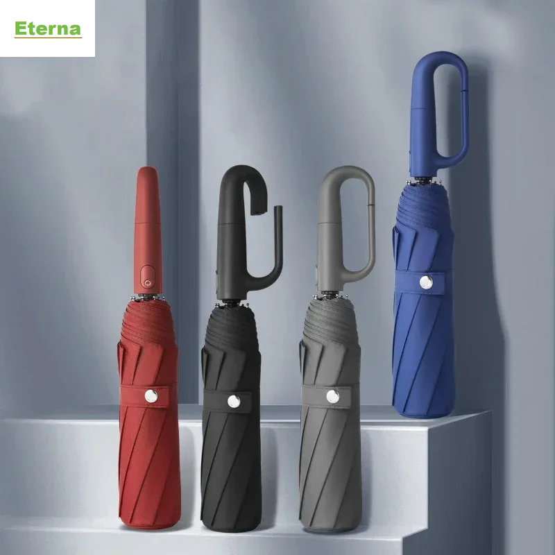 Golf Umbrella Large - Tam Otomatik, 20 Kaburgalı, Katlanabilir, Halkalı